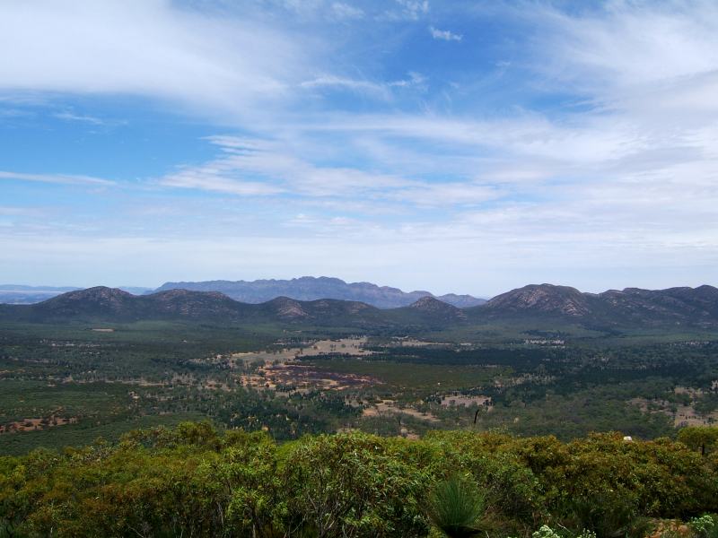 blick von mt ohlson bagge in die wilpena pound